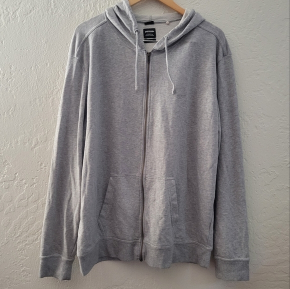 Prana Vintage Terry FZ Hoodie Size Medium